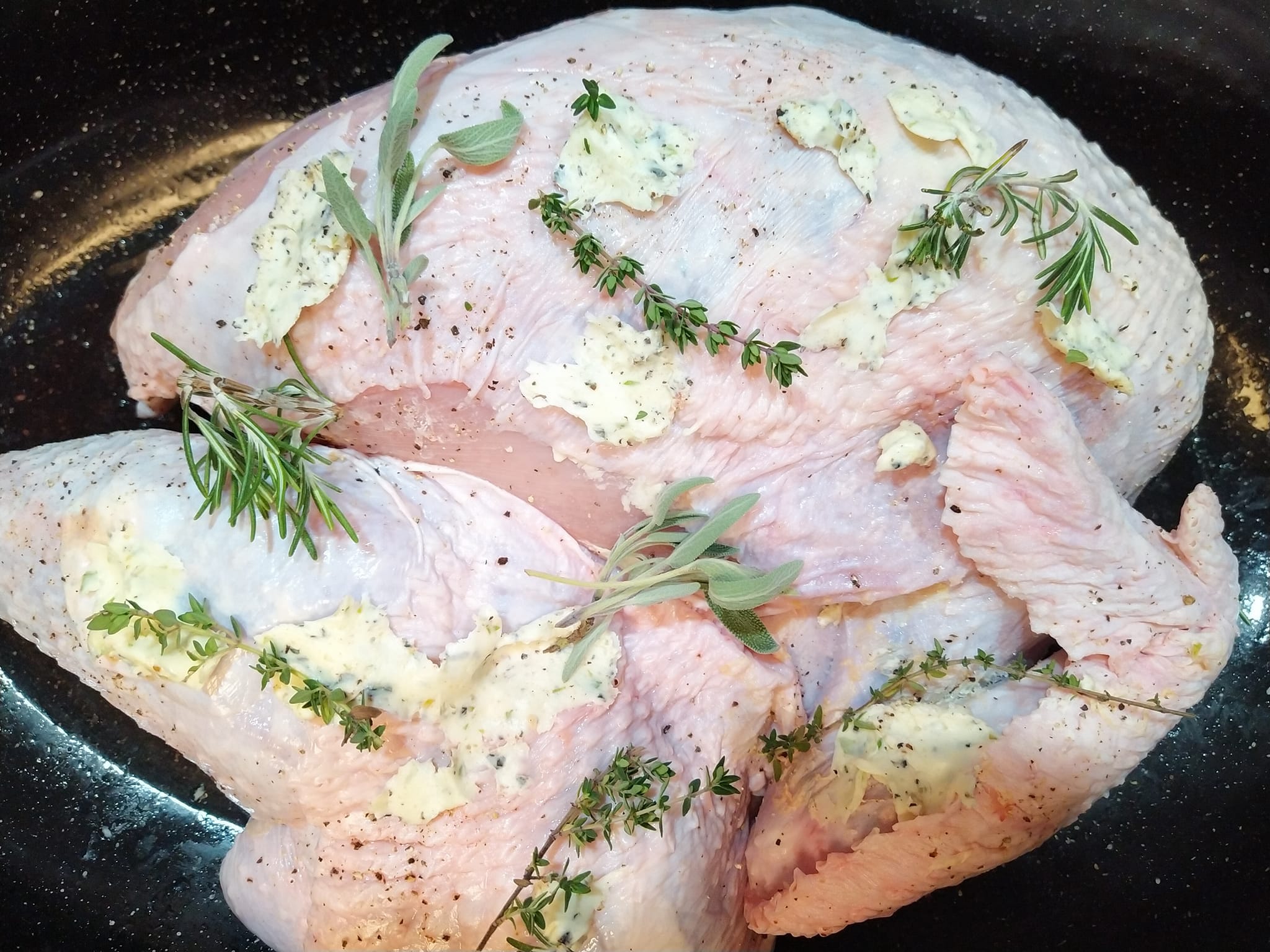 fowl preparing to cook